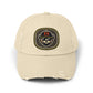 Unisex Distressed Cap Hats Printify Stone One size