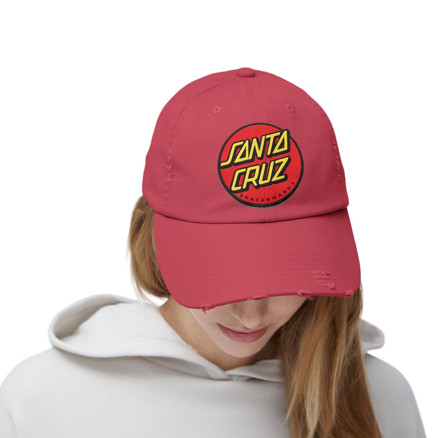 Santa Cruz Logo Distressed Cap – Vintage Skate Dad Hat