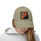 Distressed Cap — Vibrant Flame Lion Embroidered Baseball Hat Hats Printify