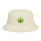 Cannabis Leaf Bucket Hat — Brown Marijuana Graphic Sun Hat Hats Printify