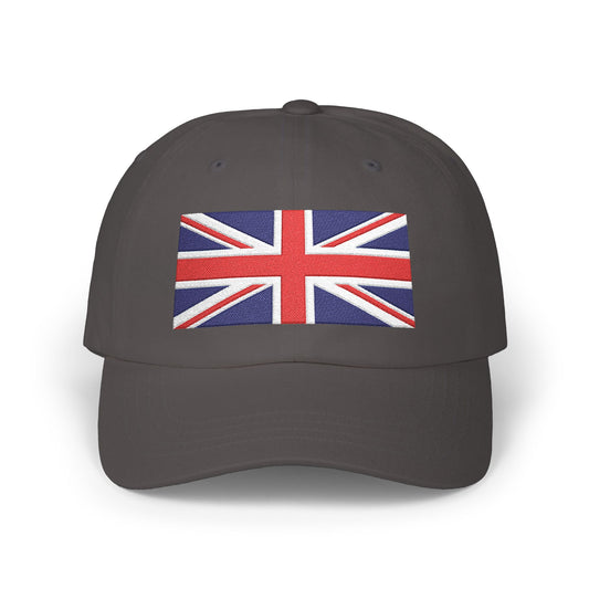 Union Jack Embroidered Dad Cap Hats Printify Dark Grey One size
