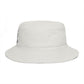 Brown Bucket Hat with Cute White Cat Embroidery — Casual Cat Lover Accessory Hats Printify