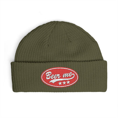 Cuff Beanie - 'Been Wild' Retro Patch Knit Hat (Casual Streetwear, Winter Gift)