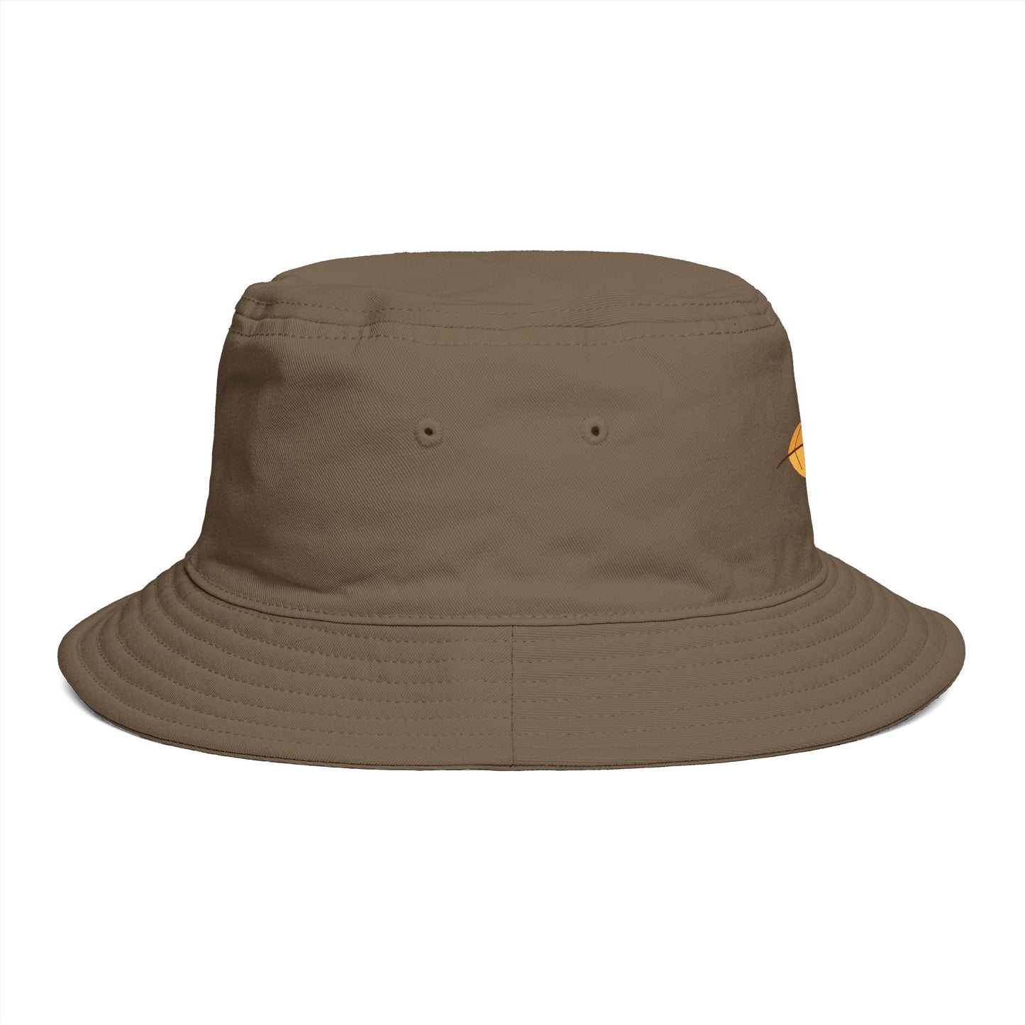 Autumn Leaf Bucket Hat — Brown Fall Outdoor Sun Hat