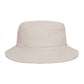 Chill Vibes Bucket Hat — Retro Pink Text Cotton Sun Hat Hats Printify