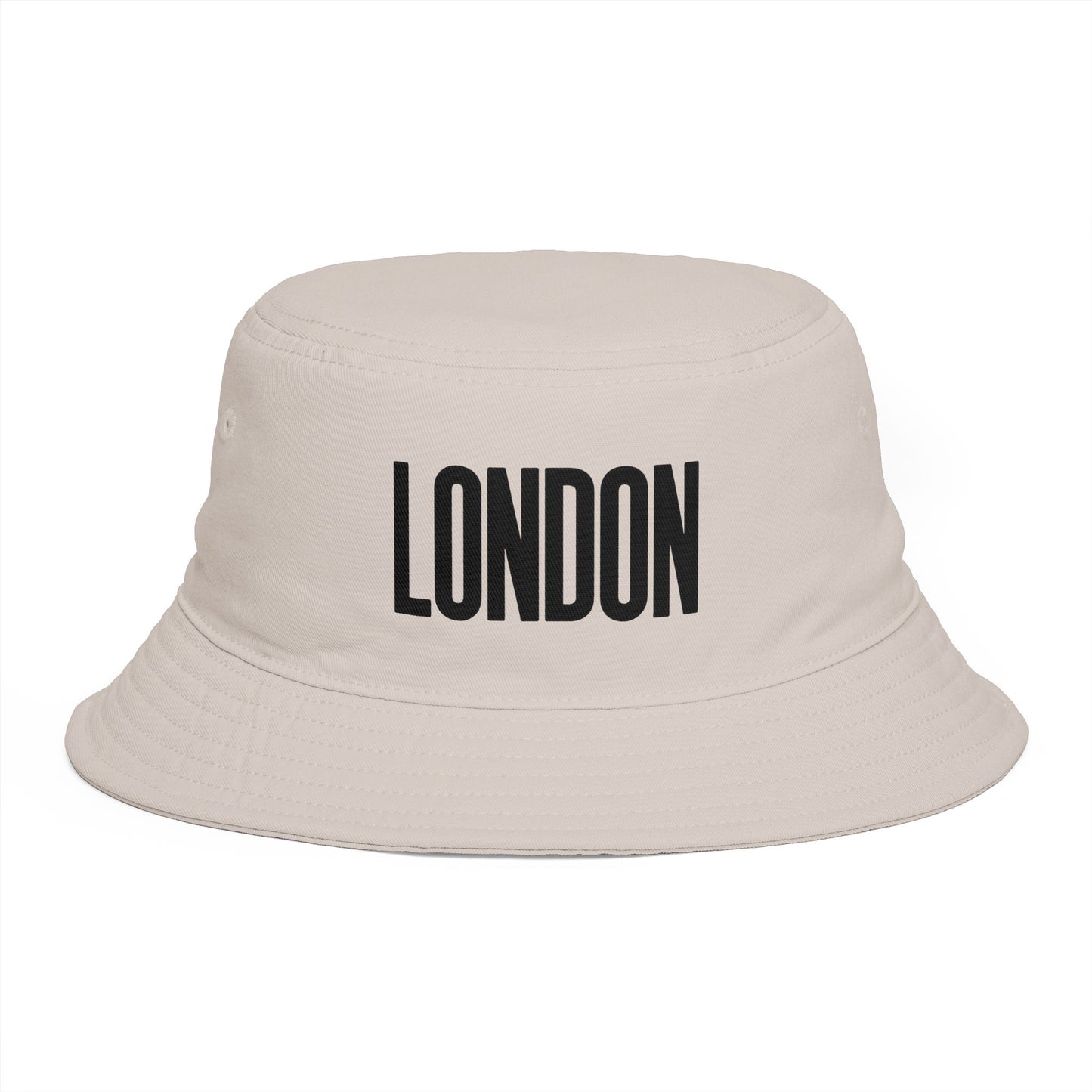 London Embroidered Bucket Hat — Minimal City Travel Sun Hat Hats Printify One size Bone