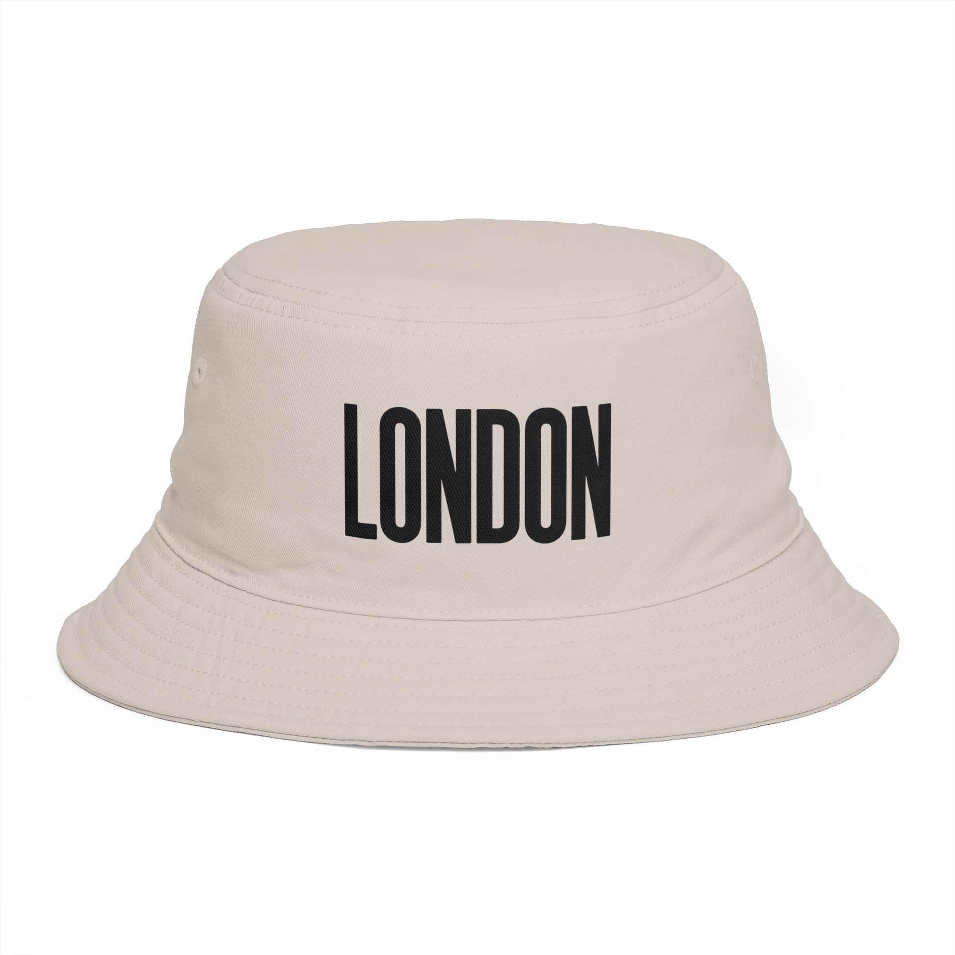 London Embroidered Bucket Hat — Minimal City Travel Sun Hat Hats Printify One size Bone