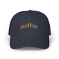 Mother Embroidered Dad Cap — Casual White Baseball Hat for Moms, Mother's Day Gift