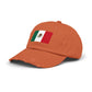 Mexico Flag Distressed Cap — Vintage Mexican Flag Dad Hat Hats Printify