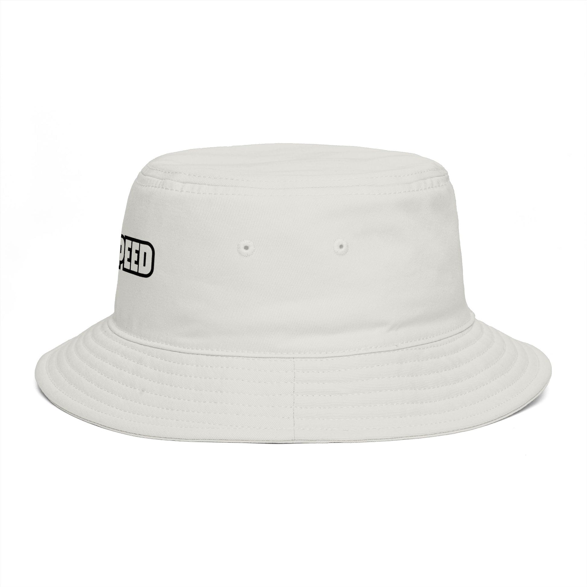 Godspeed Bucket Hat — Retro Script Embroidered Brown Sun Hat Hats Printify