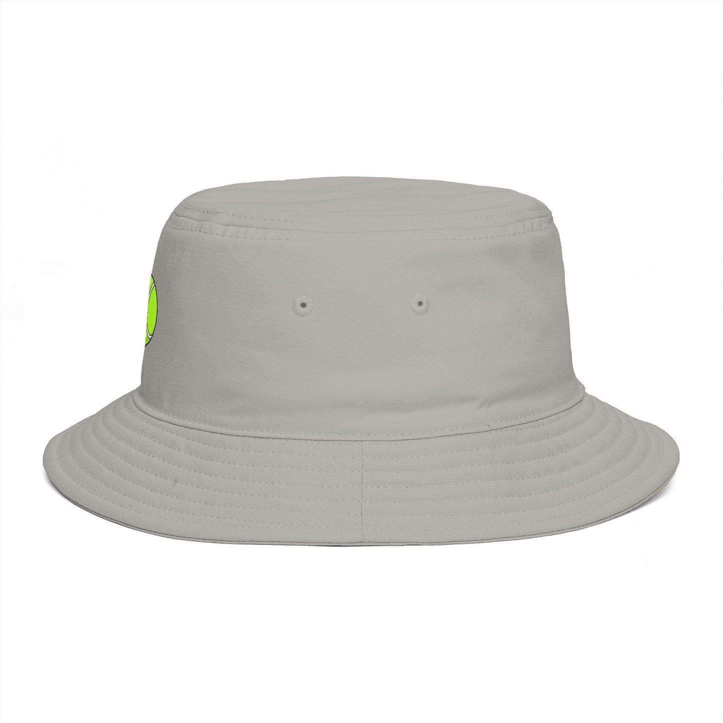 Tennis Ball Brown Bucket Hat — Retro Sport Casual Sun Hat