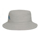 Coastal Bucket Hat — Brown Beach Sun Hat with 'COASTAL' Retro Text