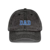 Dad Embroidered Vintage Cap — Washed Red Baseball Hat for Father’s Day Hats Printify One size Black