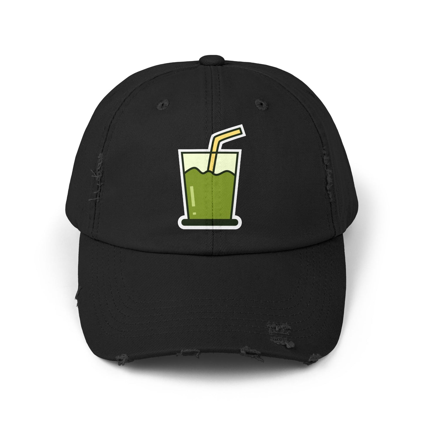 Unisex Distressed Cap Hats Printify Black One size