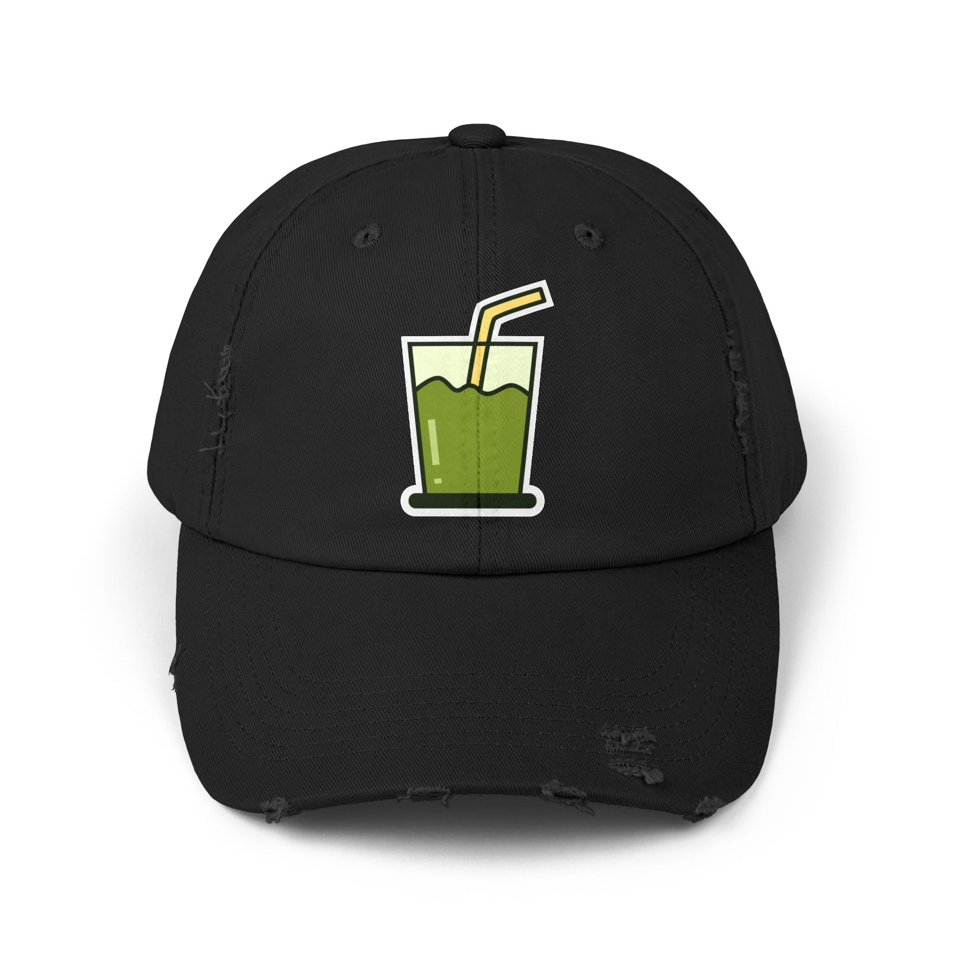 Unisex Distressed Cap Hats Printify Black One size