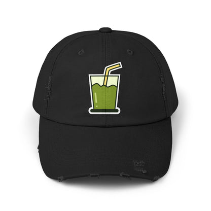 Unisex Distressed Cap Hats Printify Black One size