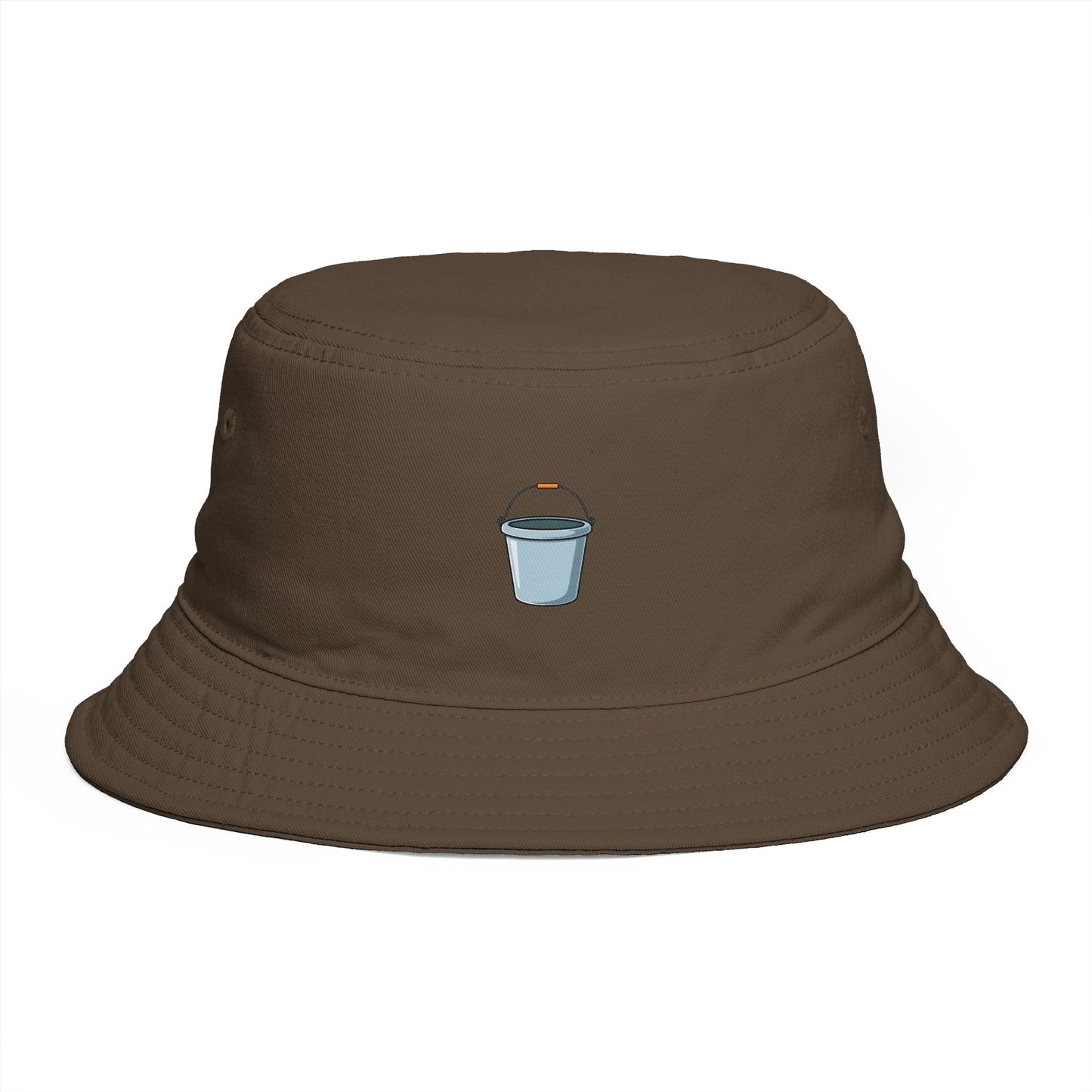 Coffee Cup Bucket Hat — Embroidered Mini Latte Graphic Hats Printify One size Walnut