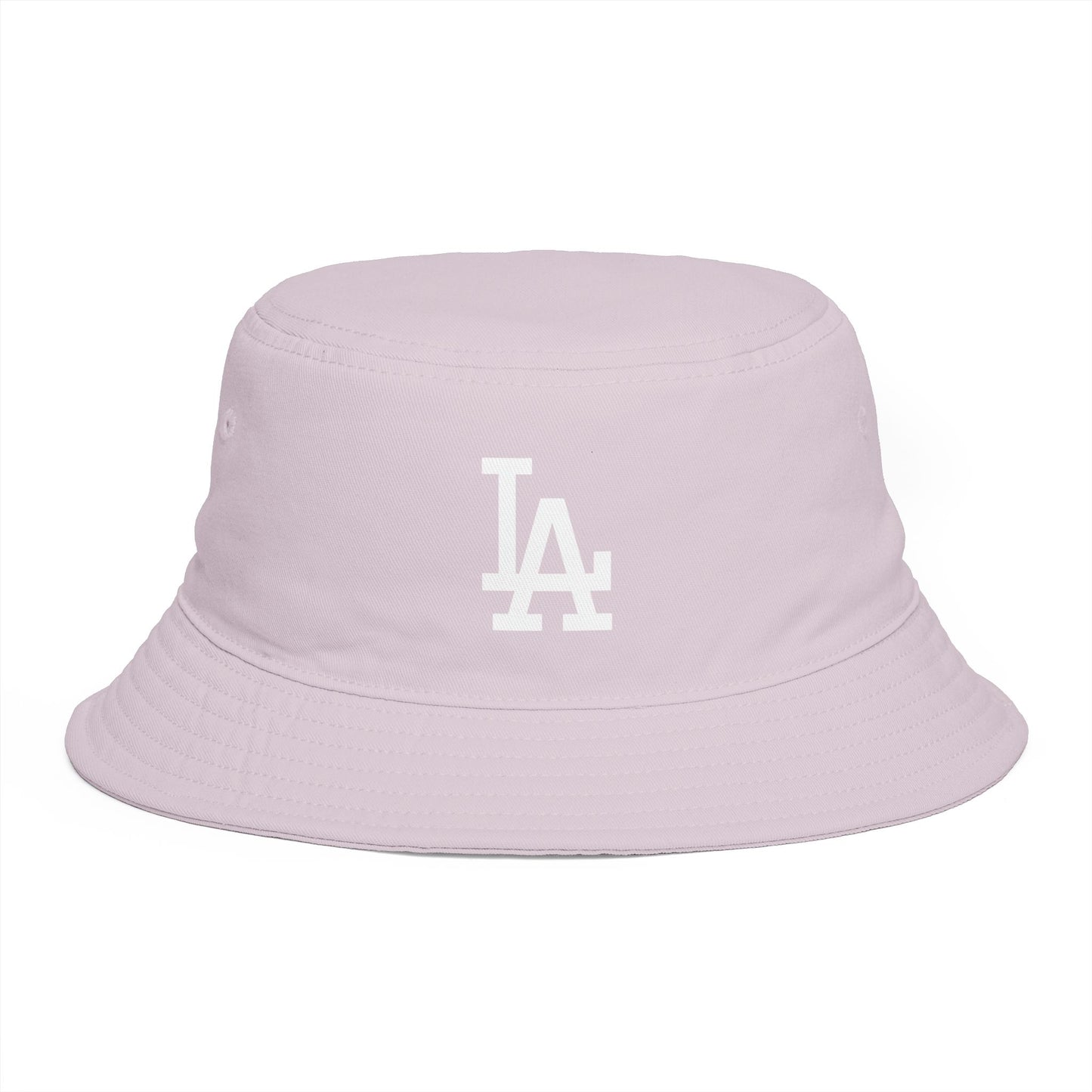 Brown LA Logo Bucket Hat — Casual Streetwear Sun Hat Hats Printify One size Orchid