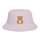 Teddy Bear Bucket Hat — Cute Brown Plush Toy Graphic Sun Hat Hats Printify One size Orchid