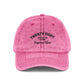 Vintage Embroidered Cap — 'TWENTY EIGHT' Distressed Dad Hat Hats Printify One size Pink