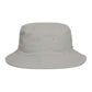 Brown Bucket Hat with Cute White Cat Embroidery — Casual Cat Lover Accessory