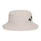 Drunk Arched Brown Bucket Hat – Retro Party & Festival Headwear