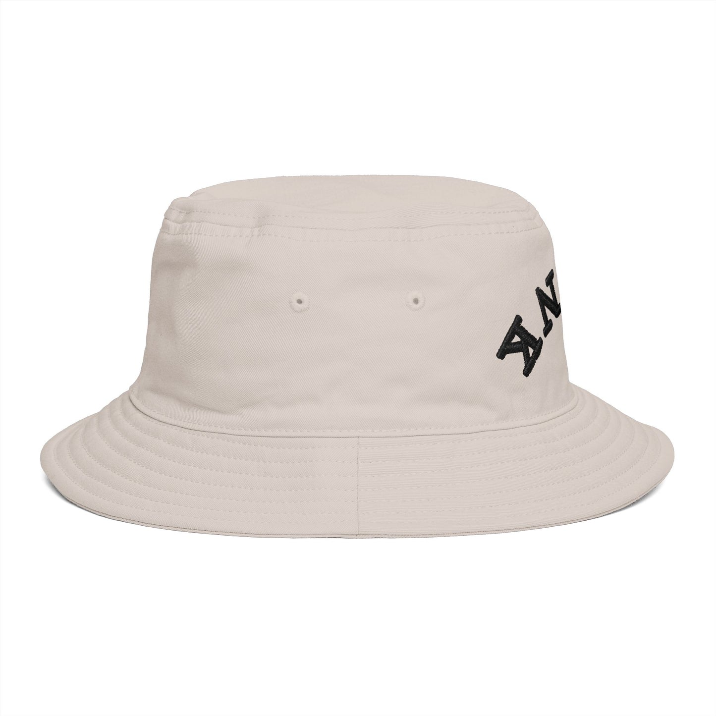 Drunk Arched Brown Bucket Hat – Retro Party & Festival Headwear