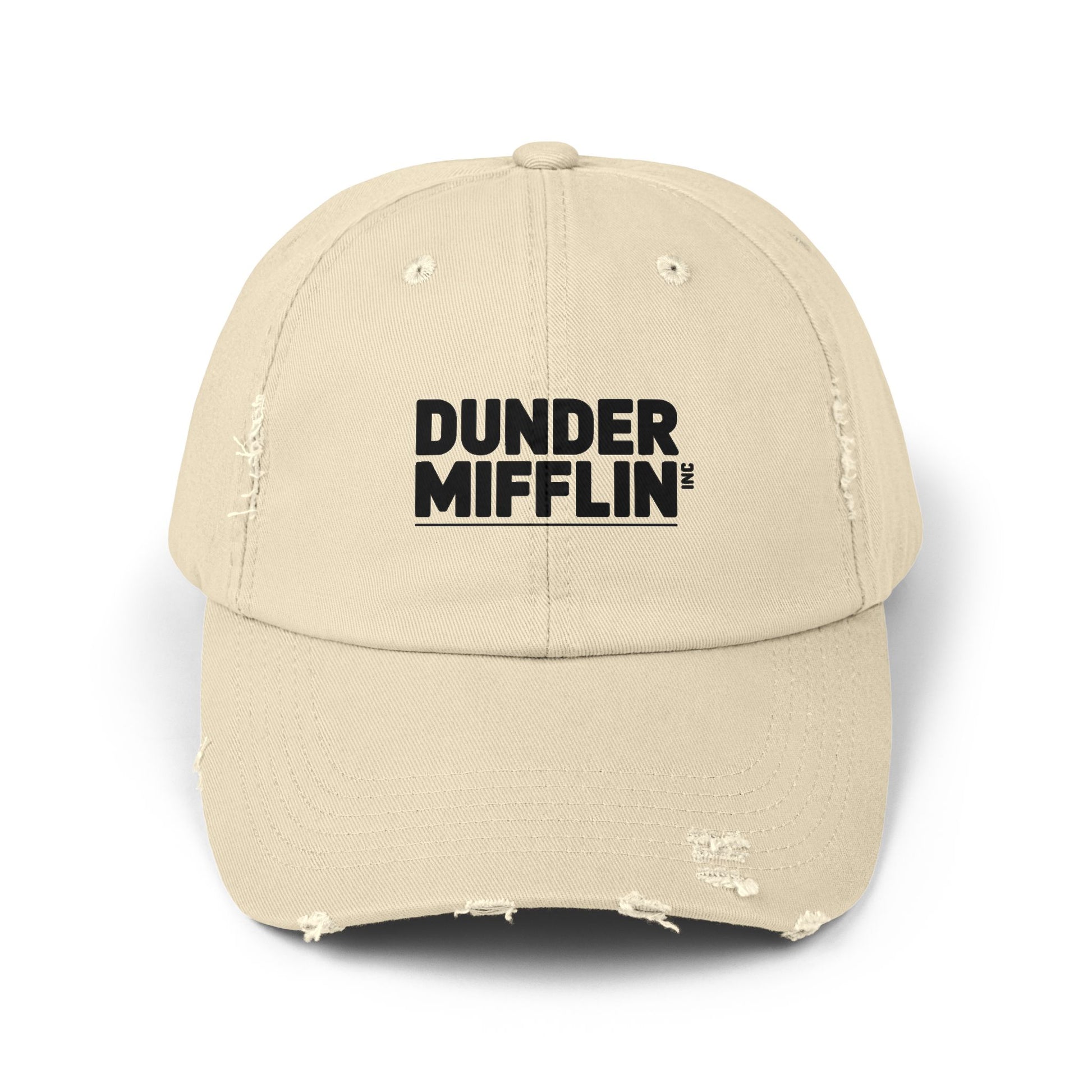 Unisex Distressed Cap Hats Printify Stone One size