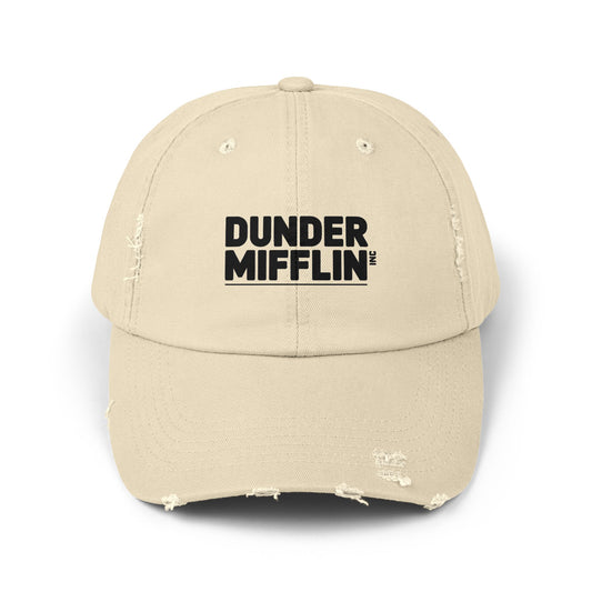 Unisex Distressed Cap Hats Printify Stone One size