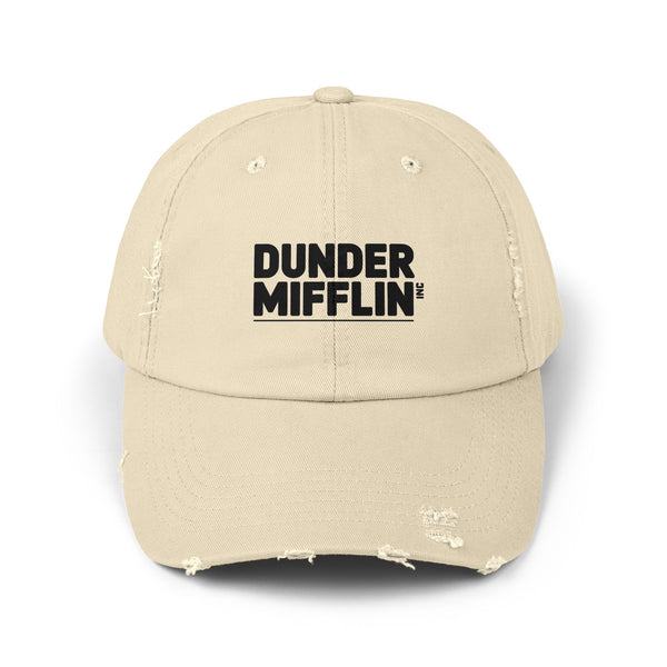 Unisex Distressed Cap Hats Printify Stone One size