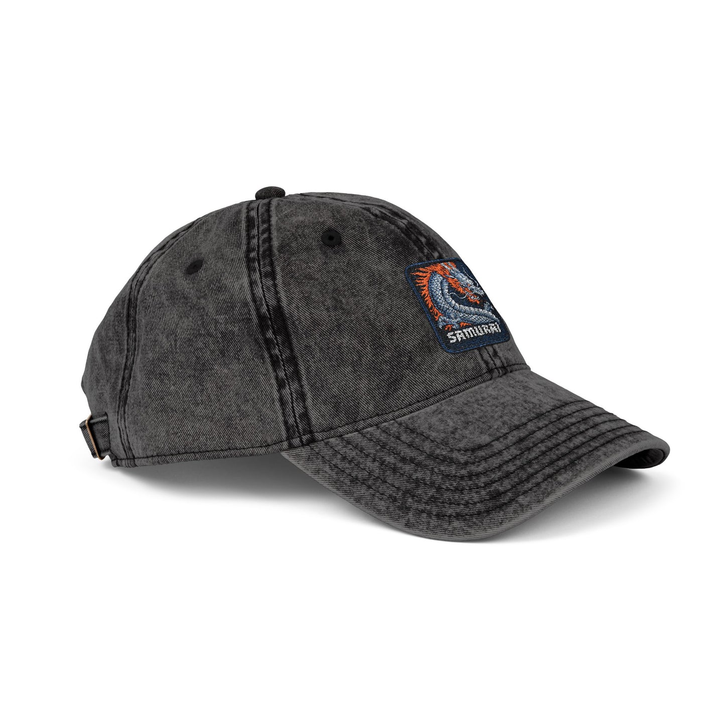 Embroidered Vintage Wave Cap Hats Printify