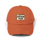 Distressed Cap — "Epstein Files" Vintage Folder Patch Hats Printify Burnt Orange One size