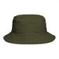 No Kings Bucket Hat — Rebellious Crown Graphic Cotton Bucket Hat