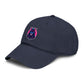 Embroidered Neon Samurai Baseball Cap — Washed Cotton Hat Hats Printify