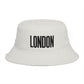London Embroidered Bucket Hat — Minimal City Travel Sun Hat Hats Printify One size Ecru