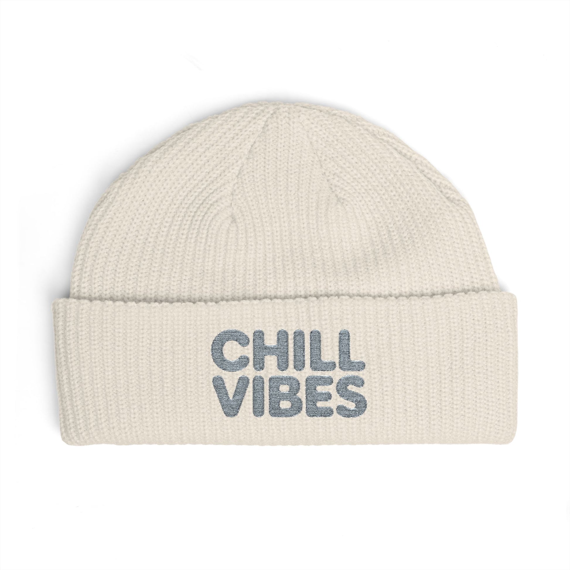 Cuff Beanie Hats Printify One size Ecru