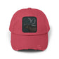Distressed Forest Moose Cap Hats Printify Dashing Red One size