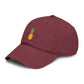 Pineapple Embroidered Washed Baseball Cap