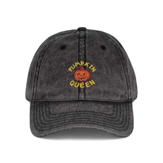 Pumpkin Queen Hats Printify One size Black