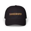 Sheriff Floral Dad Cap — Embroidered Sheriff Hat Hats Printify Black One size