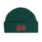 Cola Cuff Beanie — Retro Script Knit Hat Hats Printify