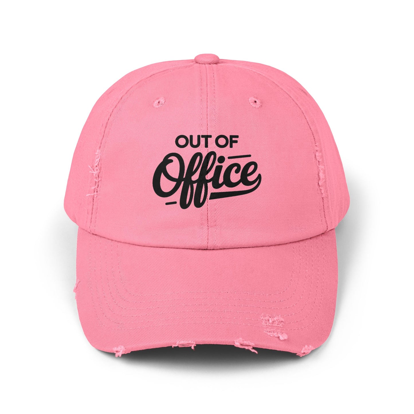 Unisex Distressed Cap Hats Printify True Pink One size