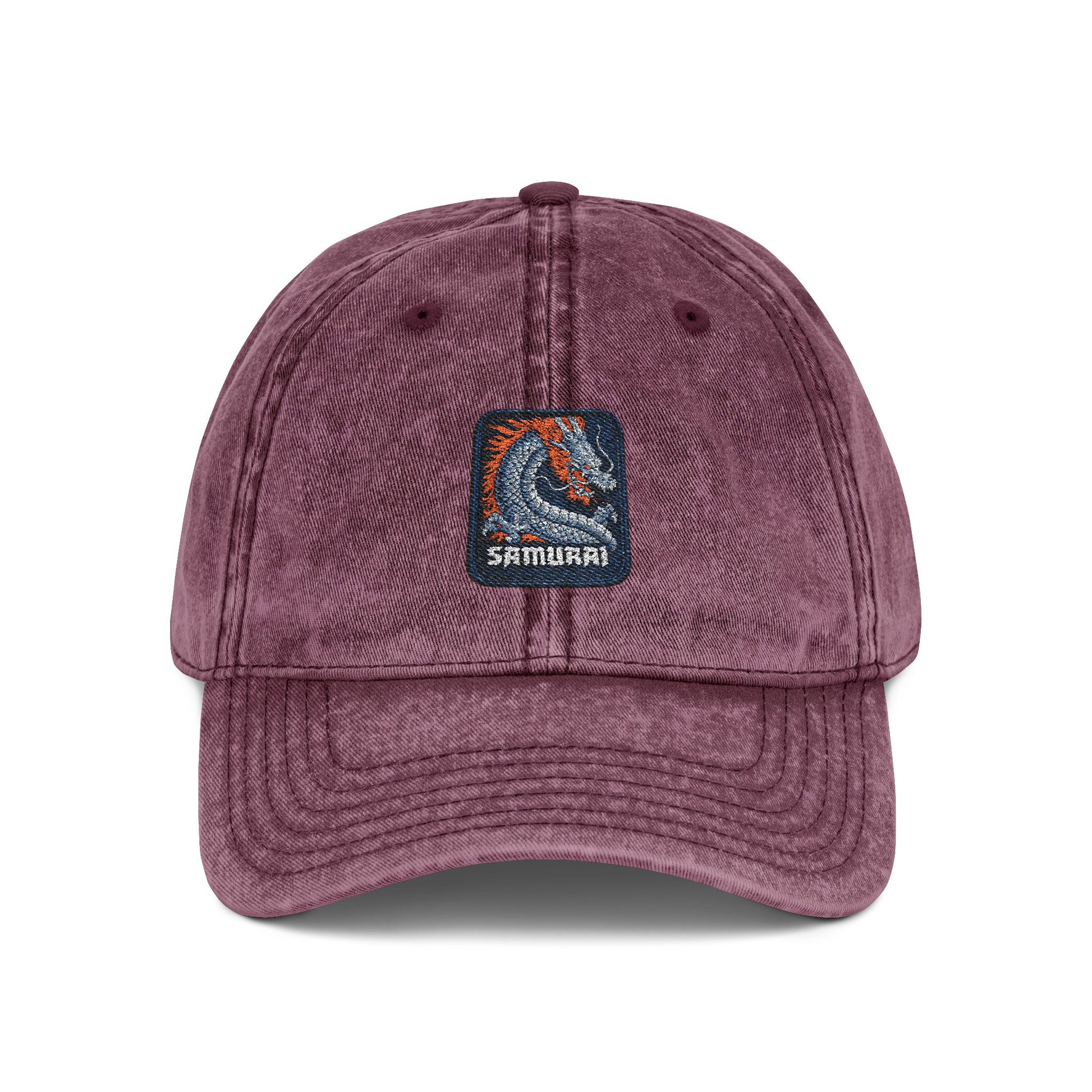 Embroidered Vintage Wave Cap Hats Printify