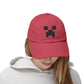 Pixel Monster Face Cap | Distressed Baseball Hat