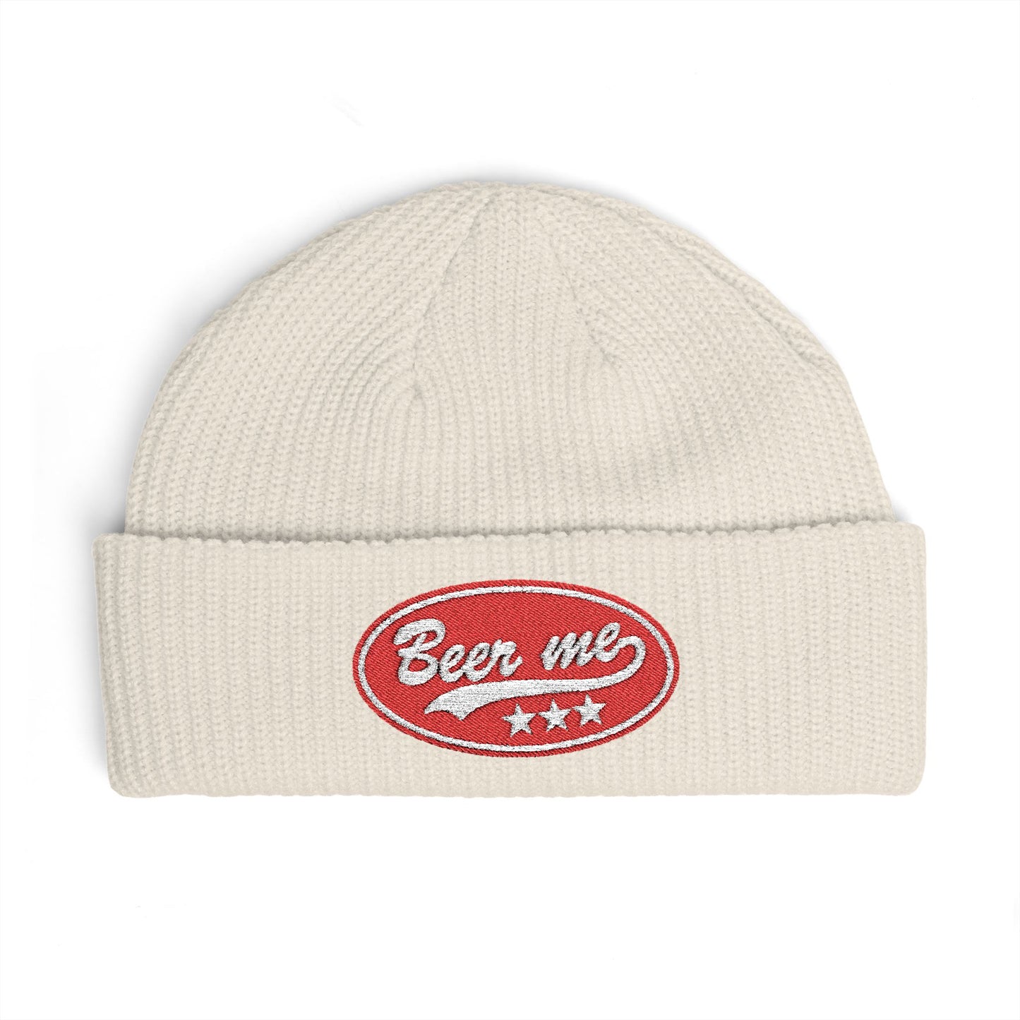 Cuff Beanie - 'Been Wild' Retro Patch Knit Hat (Casual Streetwear, Winter Gift)