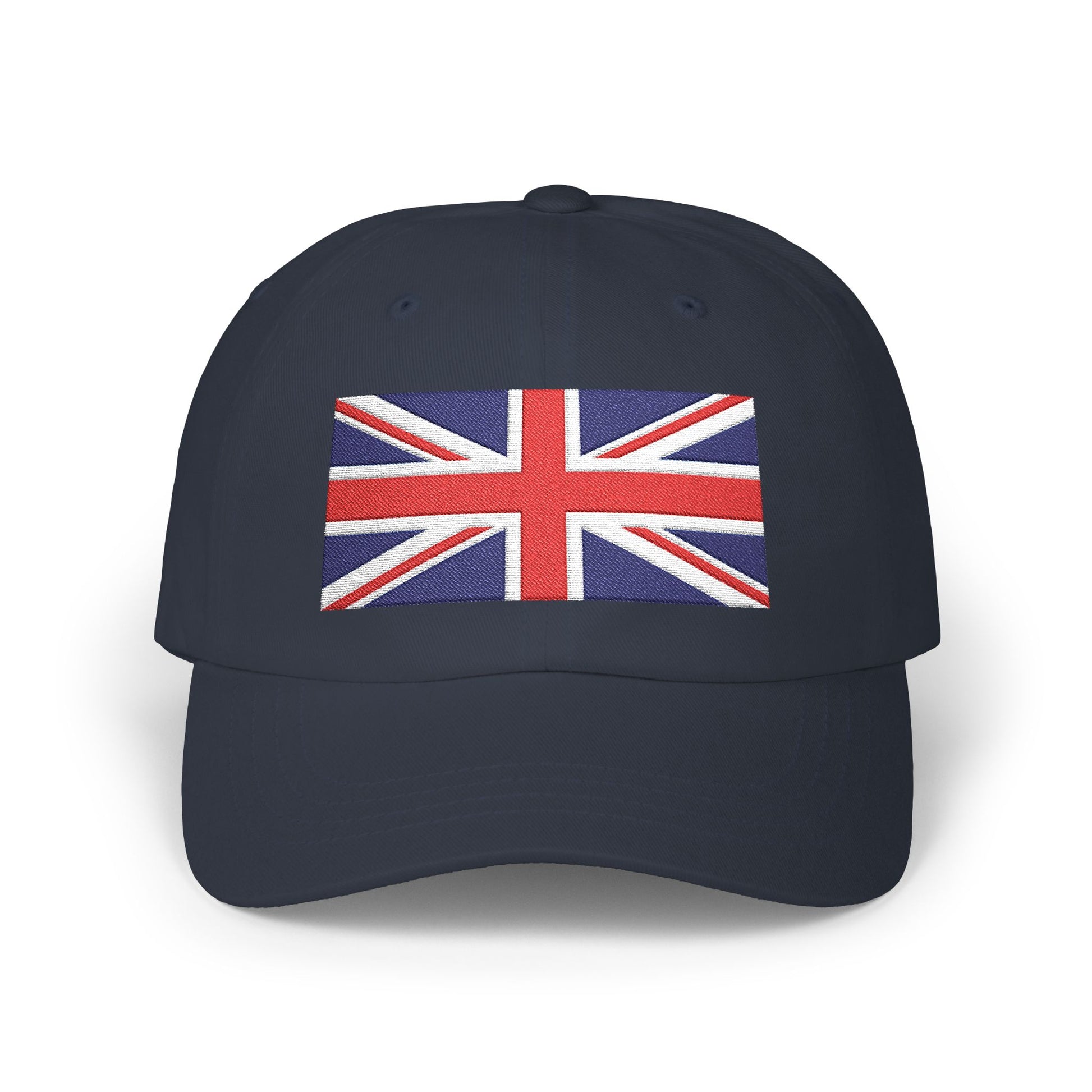 Union Jack Embroidered Dad Cap Hats Printify Navy One size