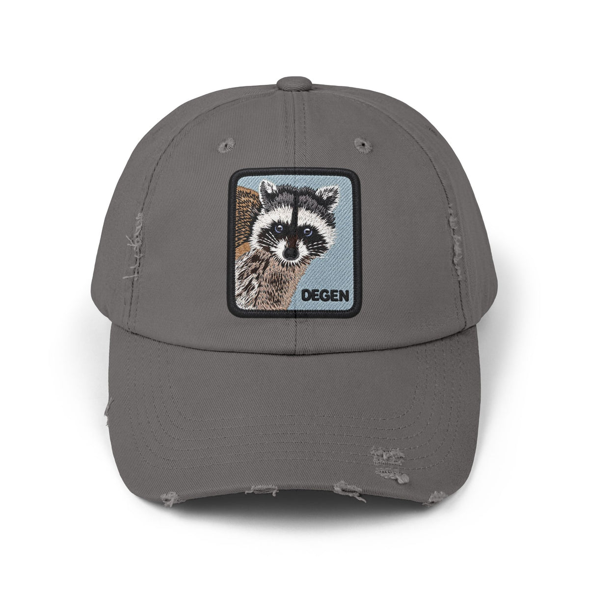Unisex Distressed Cap Hats Printify Nickel One size