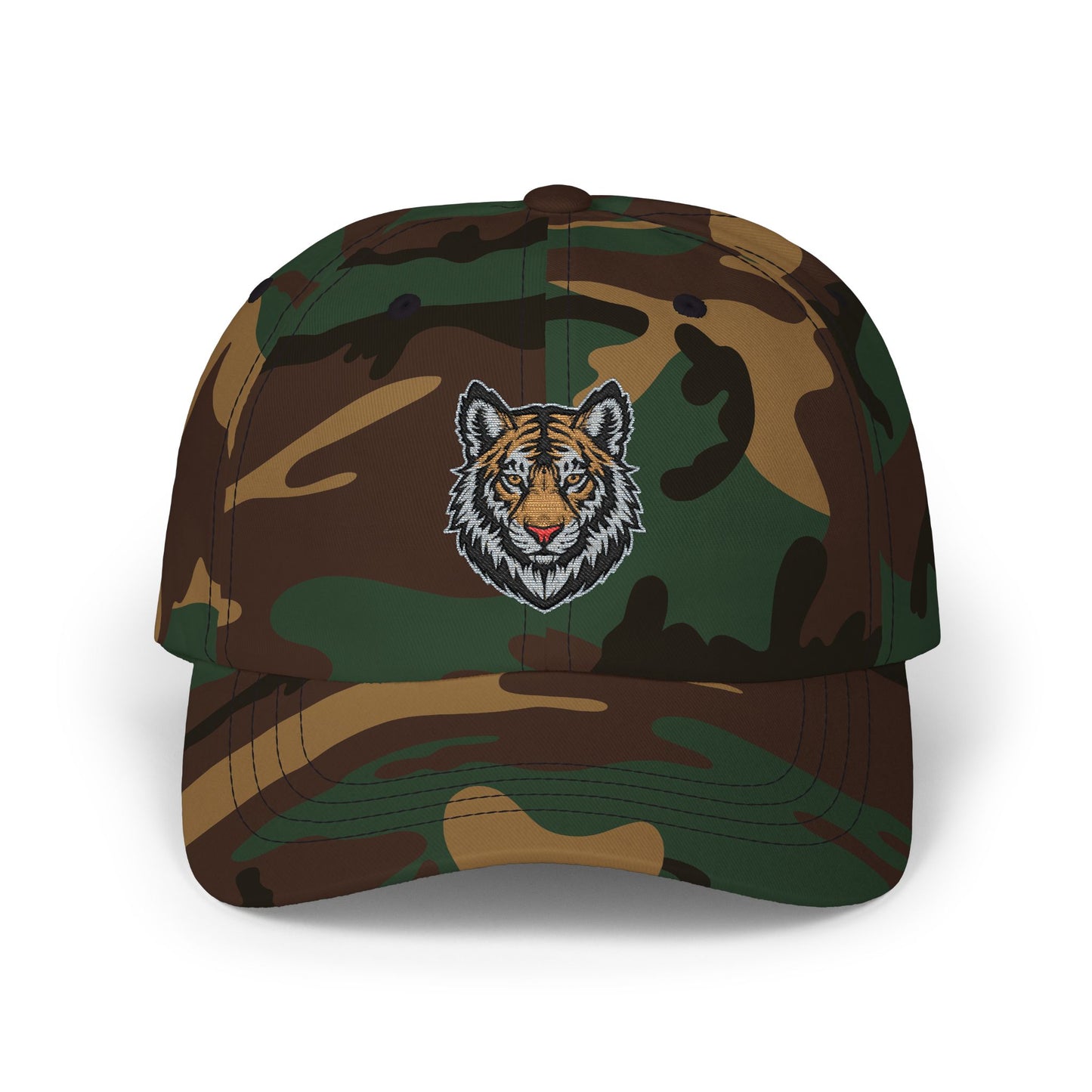 Classic Dad Cap Hats Printify Green Camo One size