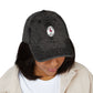 Vintage Embroidered Flamingo Cap — Washed Red Baseball Hat Hats Printify