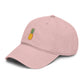 Pineapple Embroidered Washed Baseball Cap
